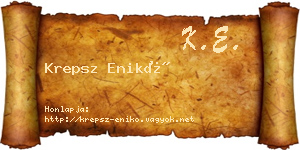 Krepsz Enikő névjegykártya