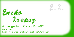 eniko krepsz business card